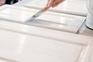 painting a wooden panel white