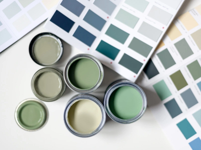 green-color-palette-paint-samples-and-paint-testers