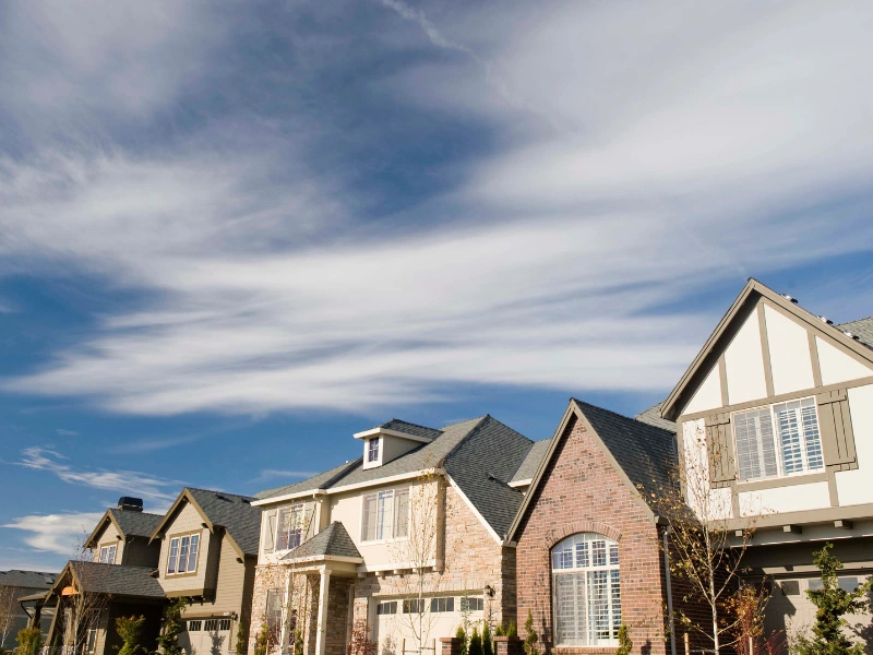 sun-shining-on-homes-in-the-portland-metro-area