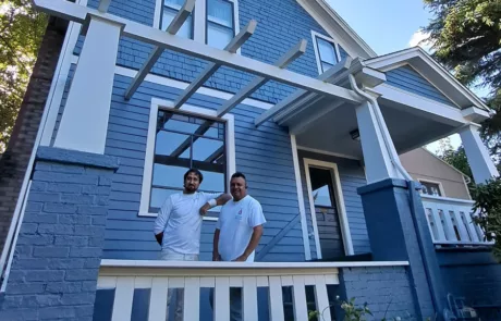 a portland area house with granite pak house paint on the exterior