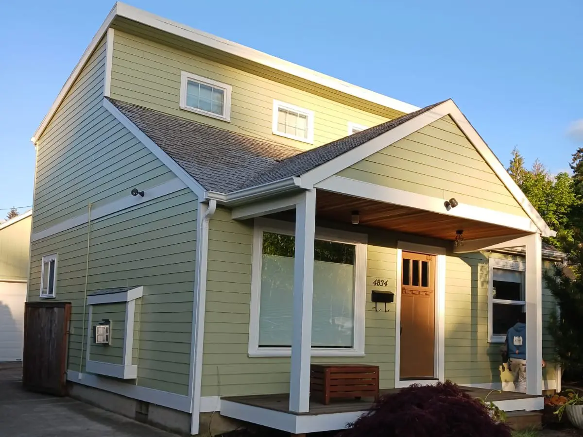 portland area home witj koi pond exterior paint