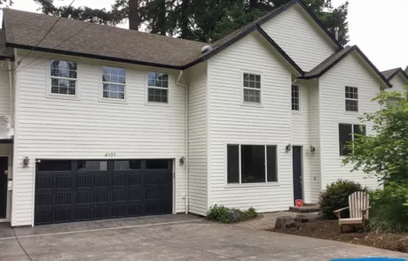 aportland area home using shell white exterior house paint