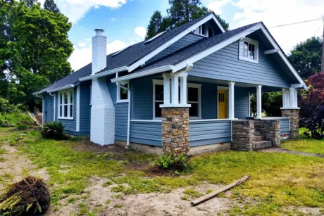 portland area house with a new paint job and elad paint removal