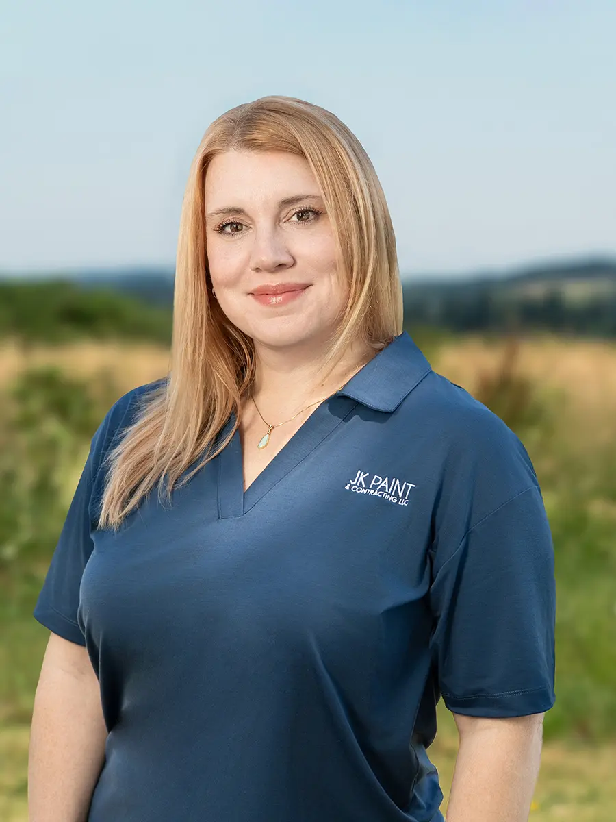 SarahHeadshot Sarah Lillebo, office administrator at JK Paint & Contracting