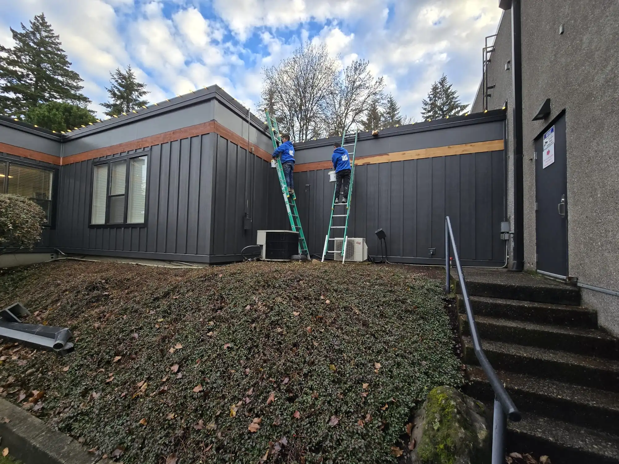 newly painted metal business in portland, oregon
